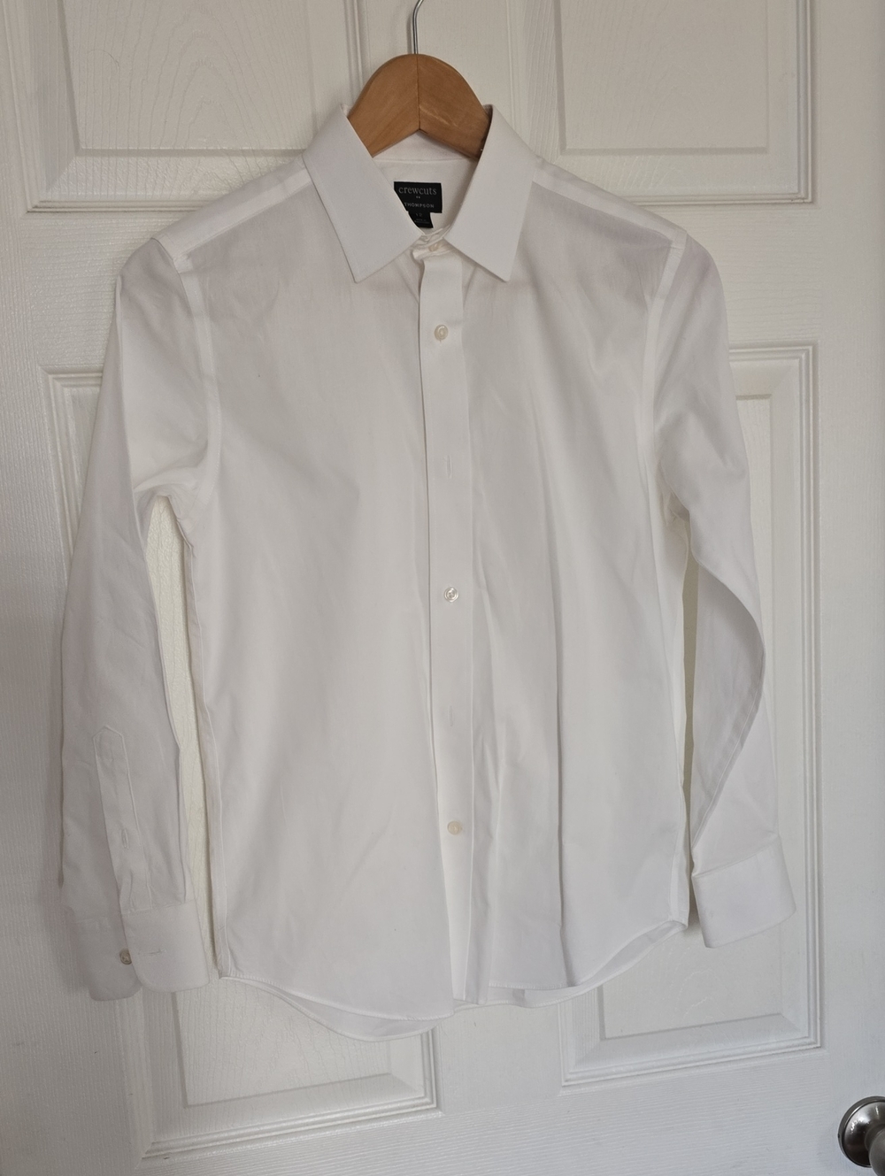 Thompson Boy's CREWCUTS White Dress Shirt - Classic Point Collar